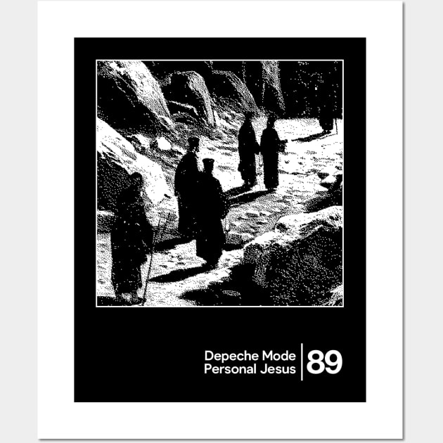 Personal Jesus - Depeche Mode / Minimal Graphic Artwork Design Wall Art by saudade